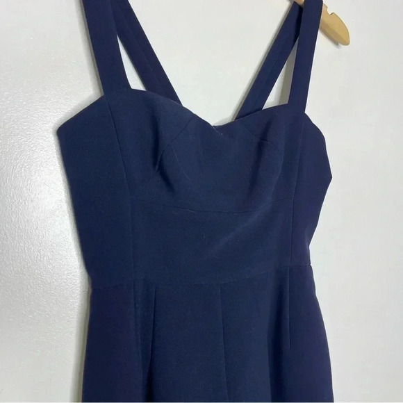 GAL MEETS GLAM Navy Nicole Sweetheart Crop Pants Jumpsuit Size 0 Petite - Picture 5 of 6